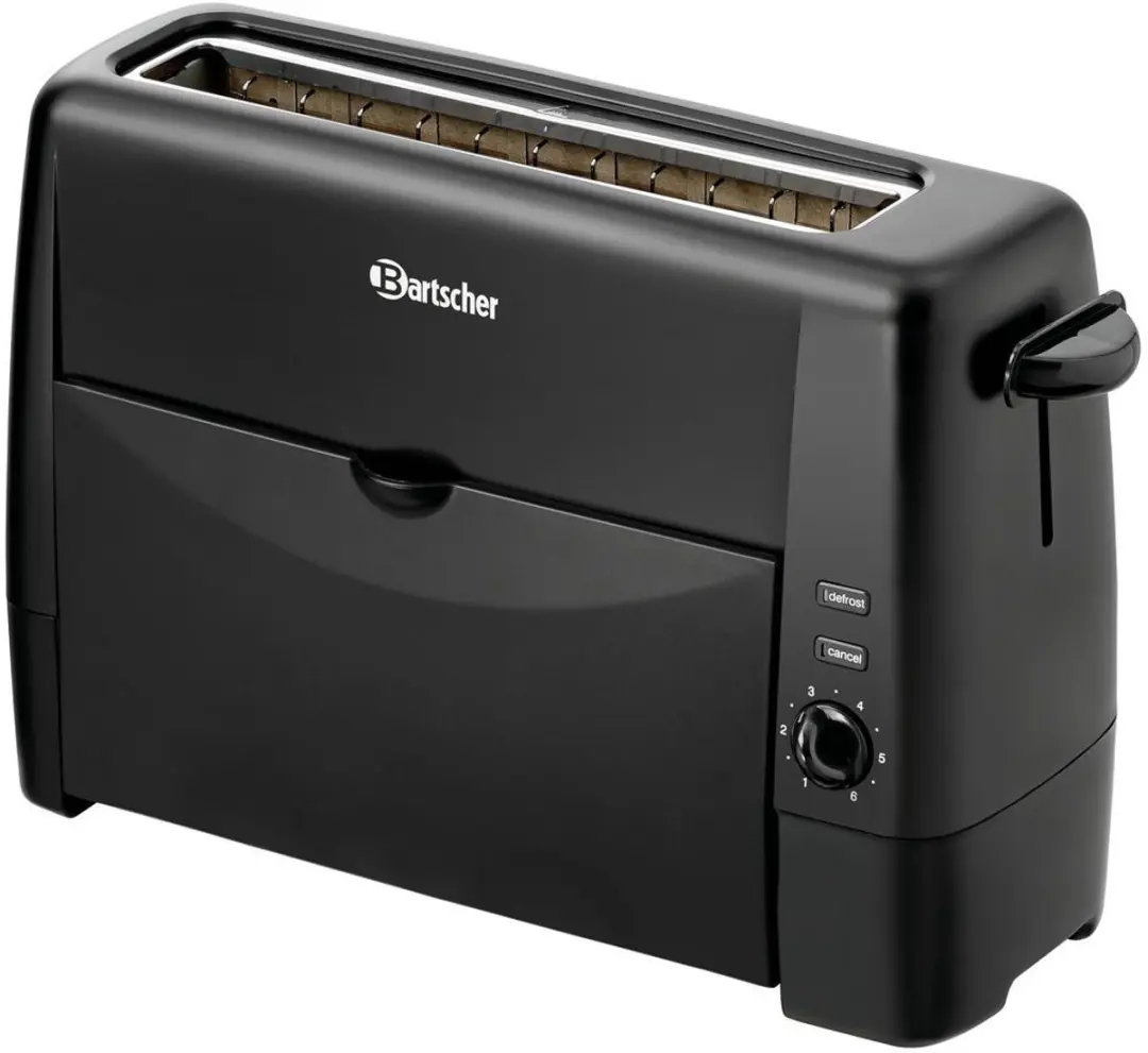 Bartscher TS20Sli Toaster 2 Stuks - 1300W - RVS