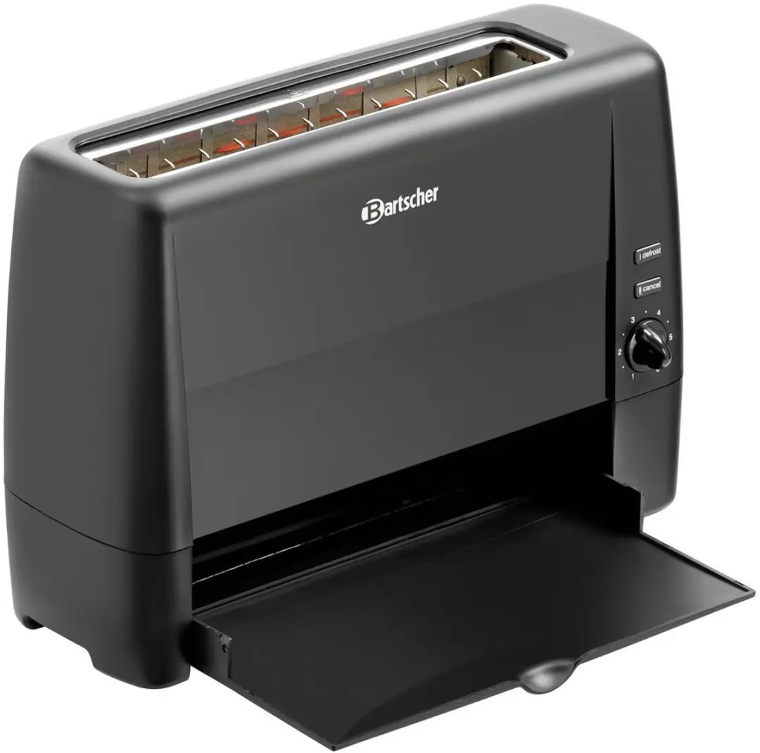 Bartscher TS20Sli Toaster 2 Stuks - 1300W - RVS
