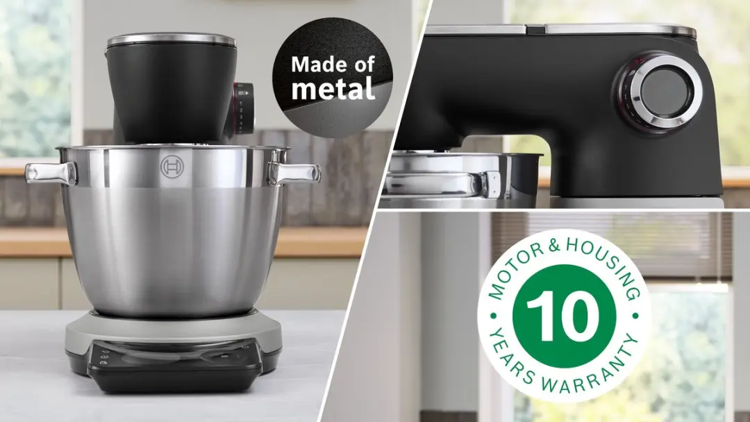 Bosch MUMS8ZS22 Kokende Keukenmachine 1800W - 6L - Zwart/Zilver