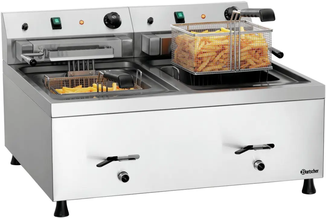 Bartscher 12L-20 Dubbel Frituurpan 18000W