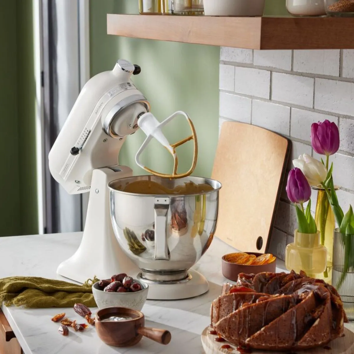 KitchenAid Artisan 5KSM125EPL Keukenmachine - 4,8L - Porselein wit
