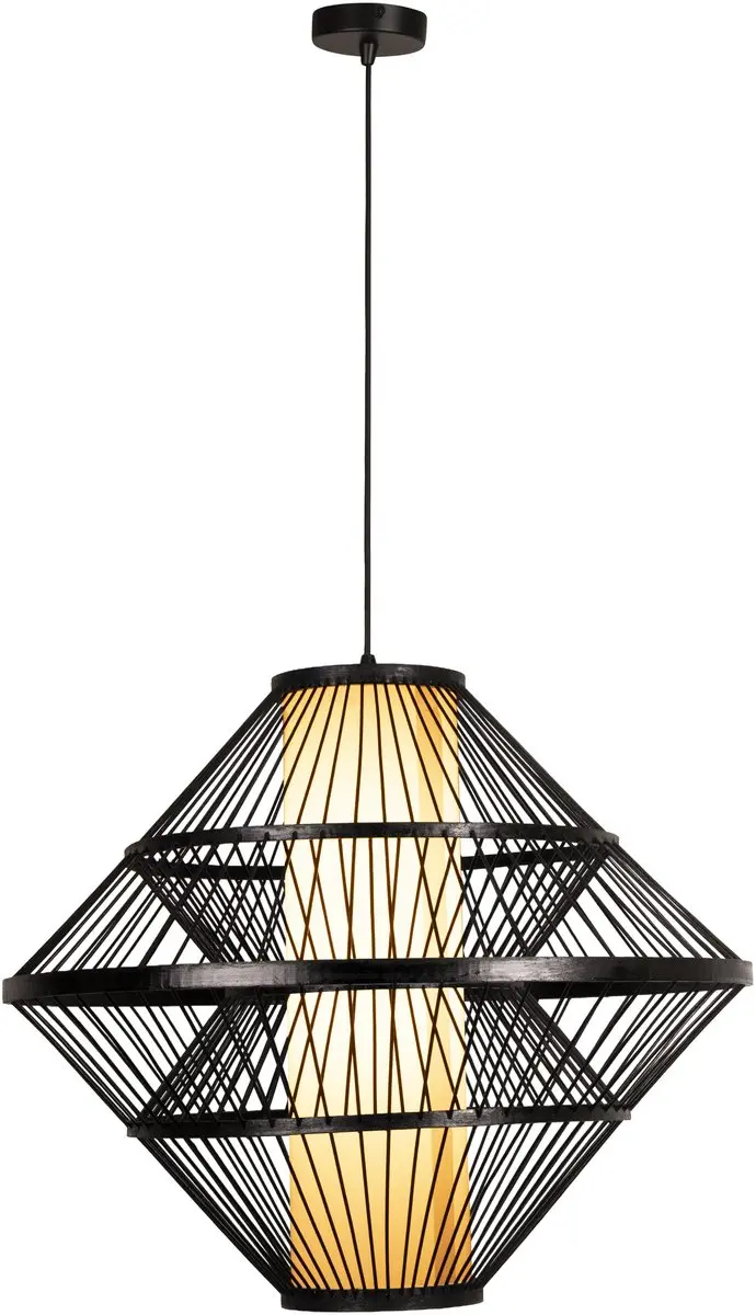 Lucide Pasquino Hanglamp Ø60cm - 1xE27 - Zwart
