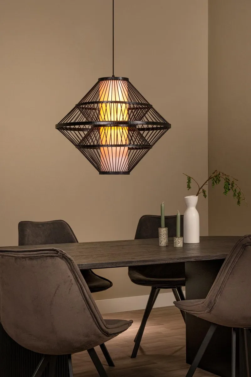 Lucide Pasquino Hanglamp Ø60cm - 1xE27 - Zwart