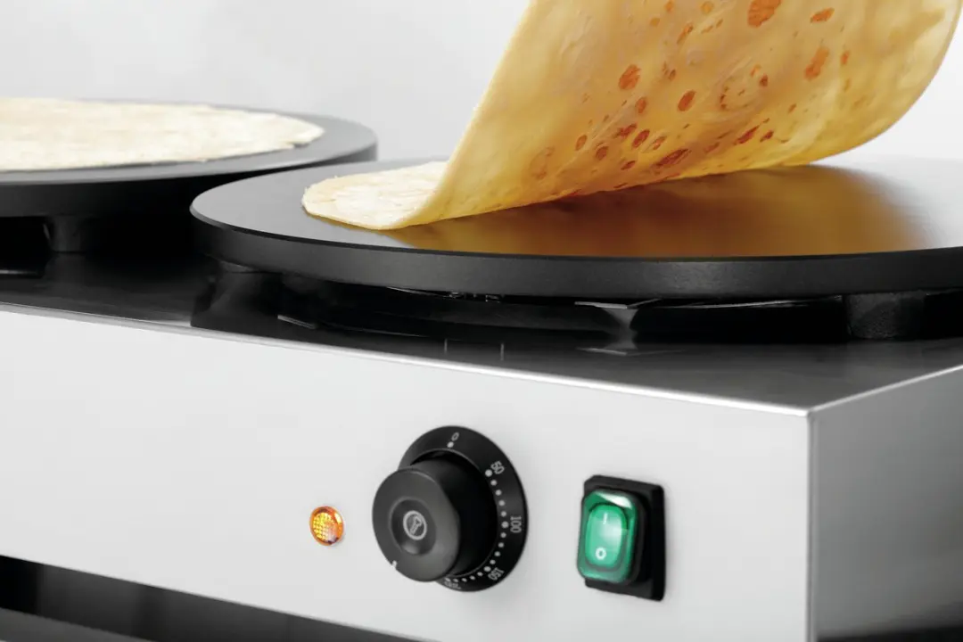 Bartscher 2CP400 Crêpe-bakplaat 2x Ø40cm - RVS