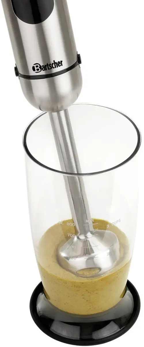 Bartscher Staafmixer-set 700W - 5 snelheden - 2 mesjes