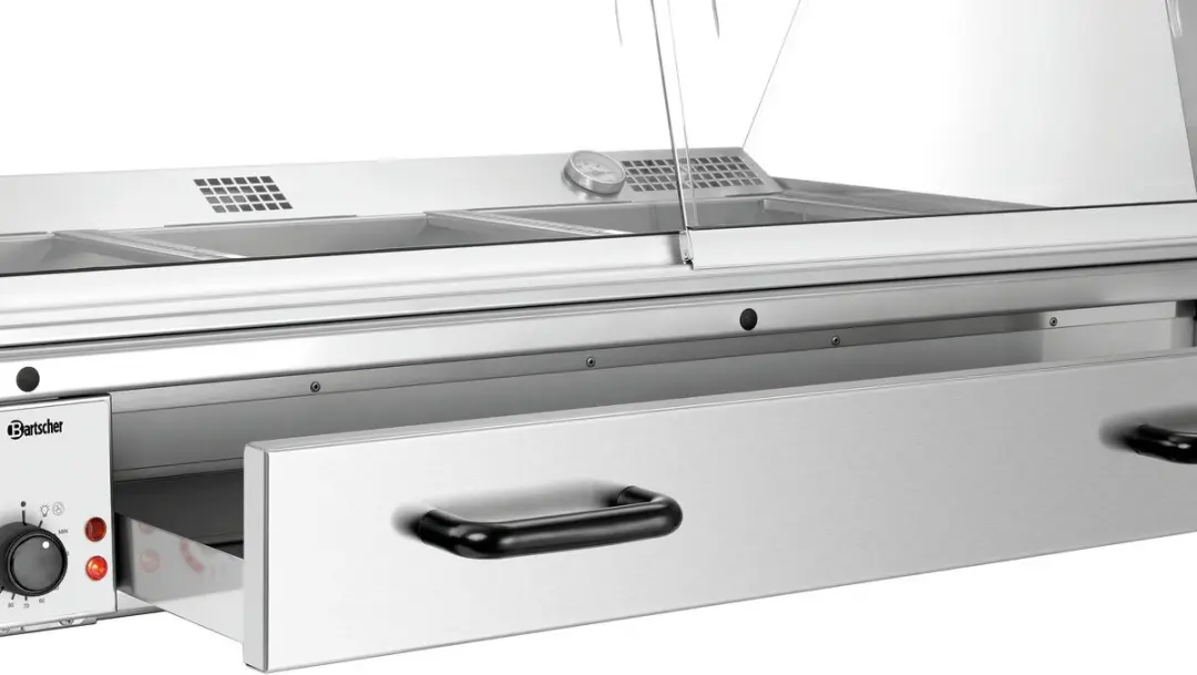 Bartscher GN3110 R Warmhoudvitrine 3650W - Zilver
