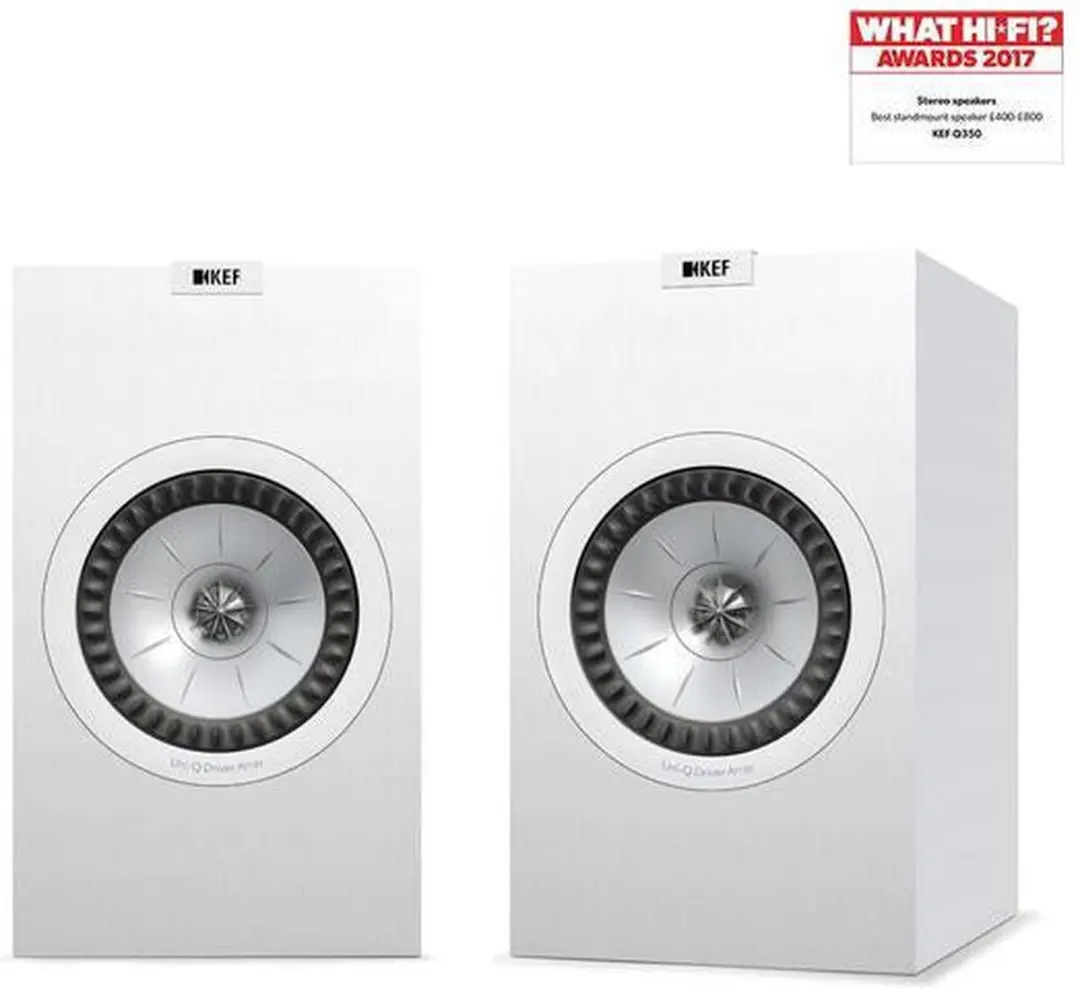 KEF Q350 Boekenplankluidsprekers - Zwart Paar