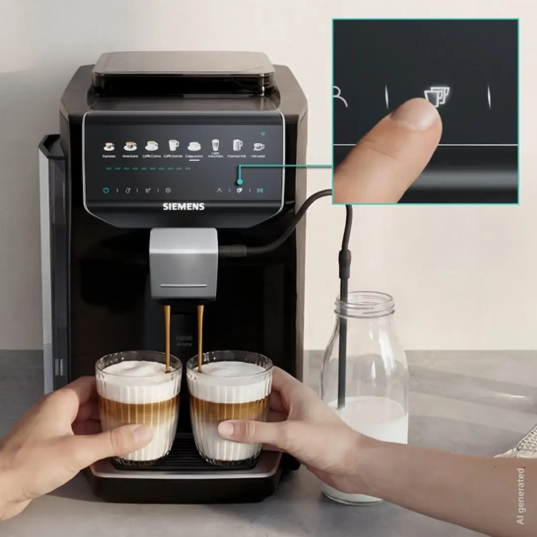 Siemens EQ500 Espresso Volautomaat TP5X3B07 - Piano-zwart