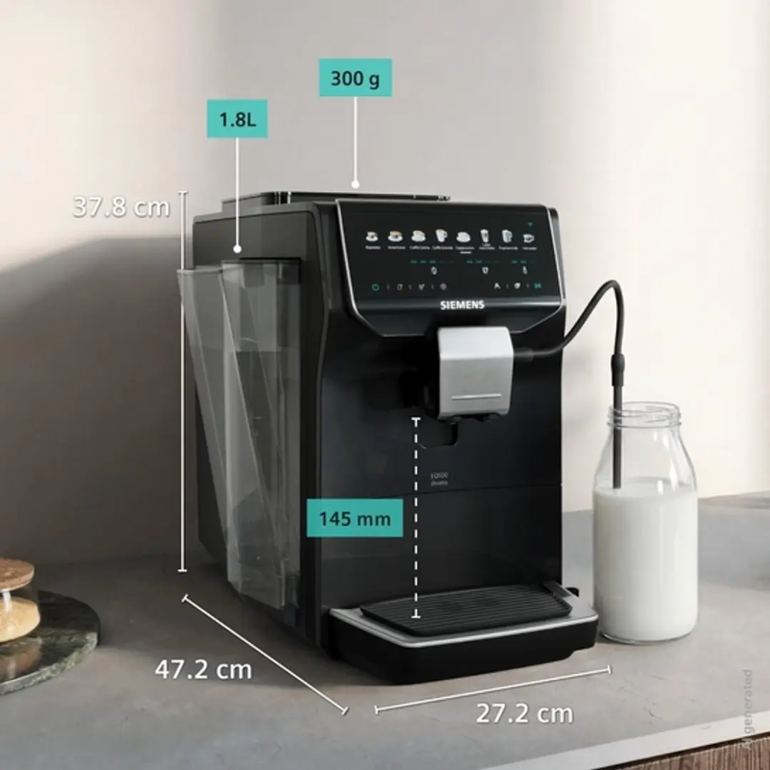 Siemens EQ500 Espresso Volautomaat TP5X3B07 - Piano-zwart