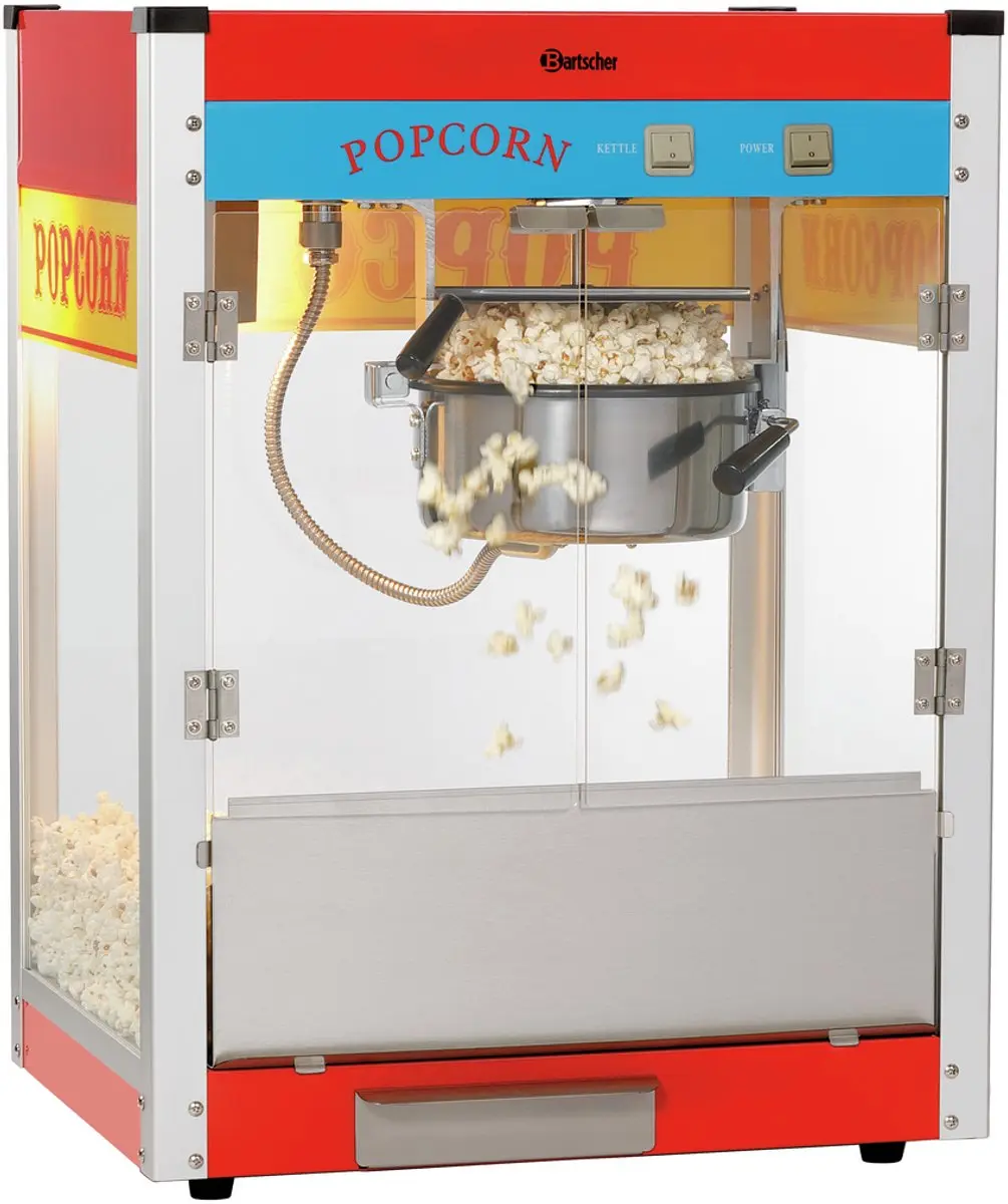 Bartscher V150 Popcornmachine 1500W - Rood