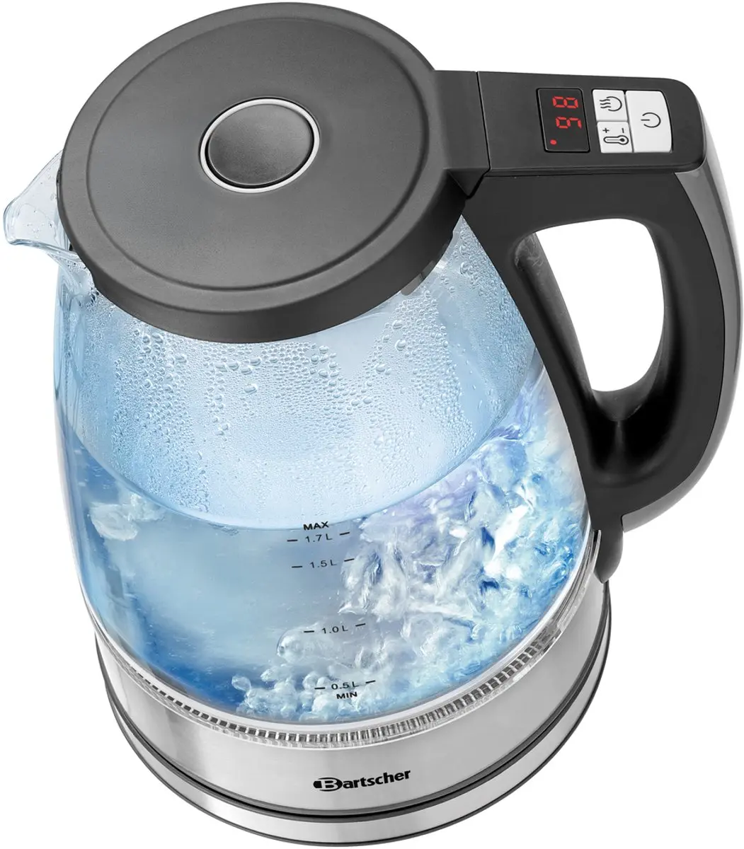 Bartscher Waterkoker 1,7L 2200W - Zilver/Zwart