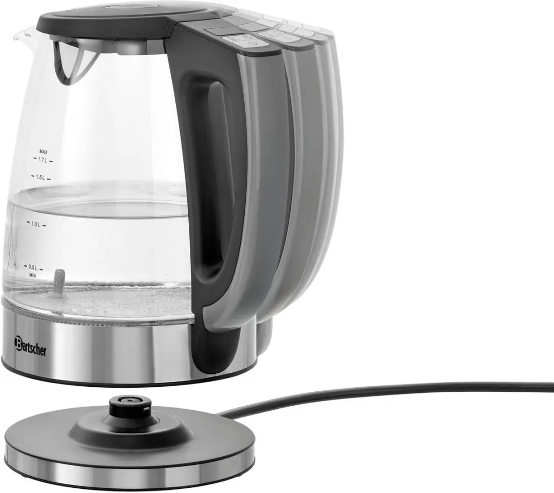 Bartscher Waterkoker 1,7L 2200W - Zilver/Zwart