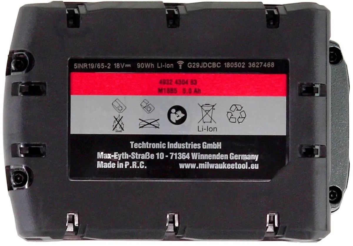 Milwaukee M18 B5 Accu-starterset 18V - 2x 5000mAh