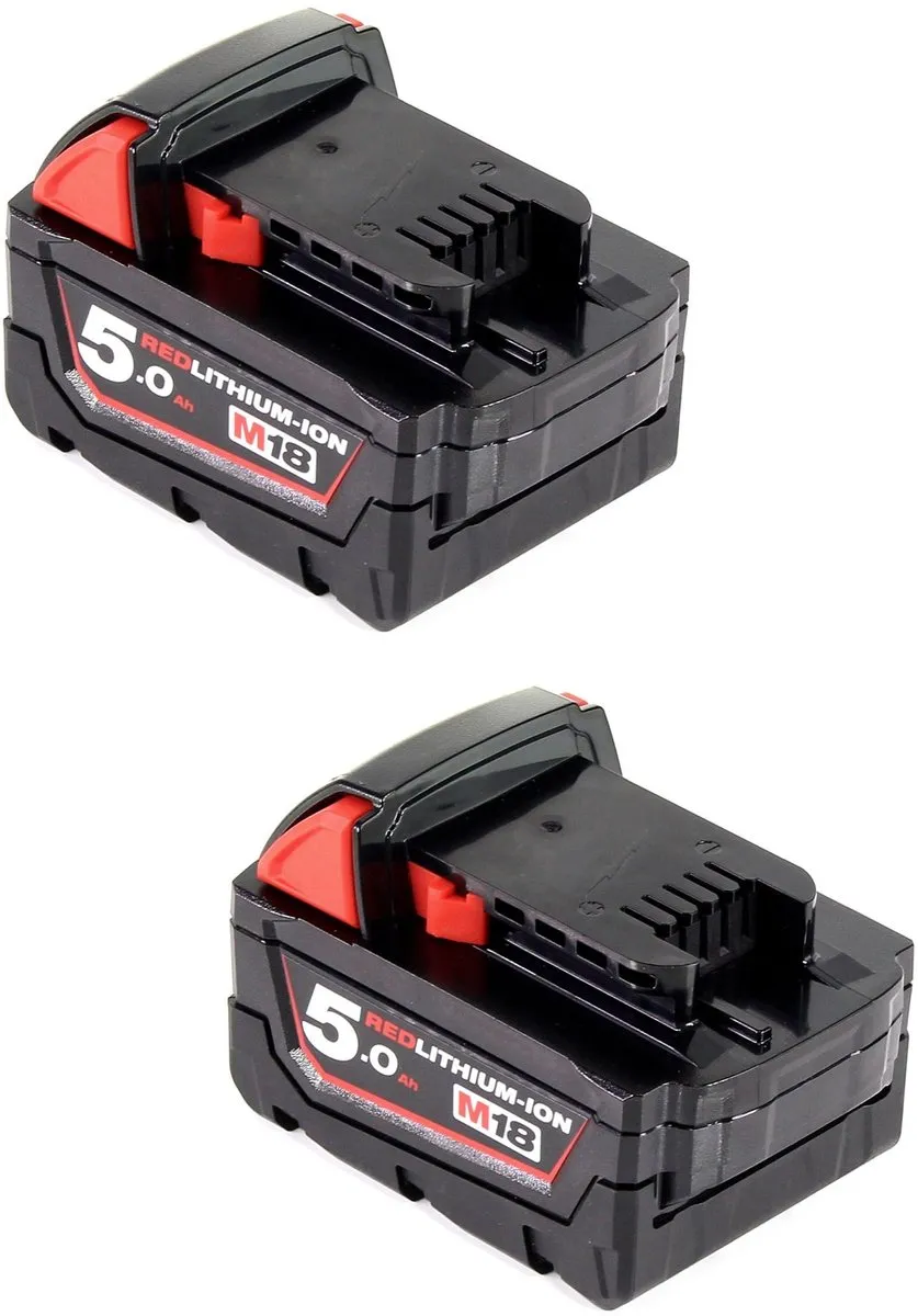 Milwaukee M18 B5 Accu-starterset 18V - 2x 5000mAh