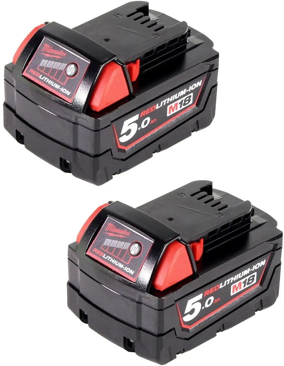 Milwaukee M18 B5 Accu-starterset 18V - 2x 5000mAh