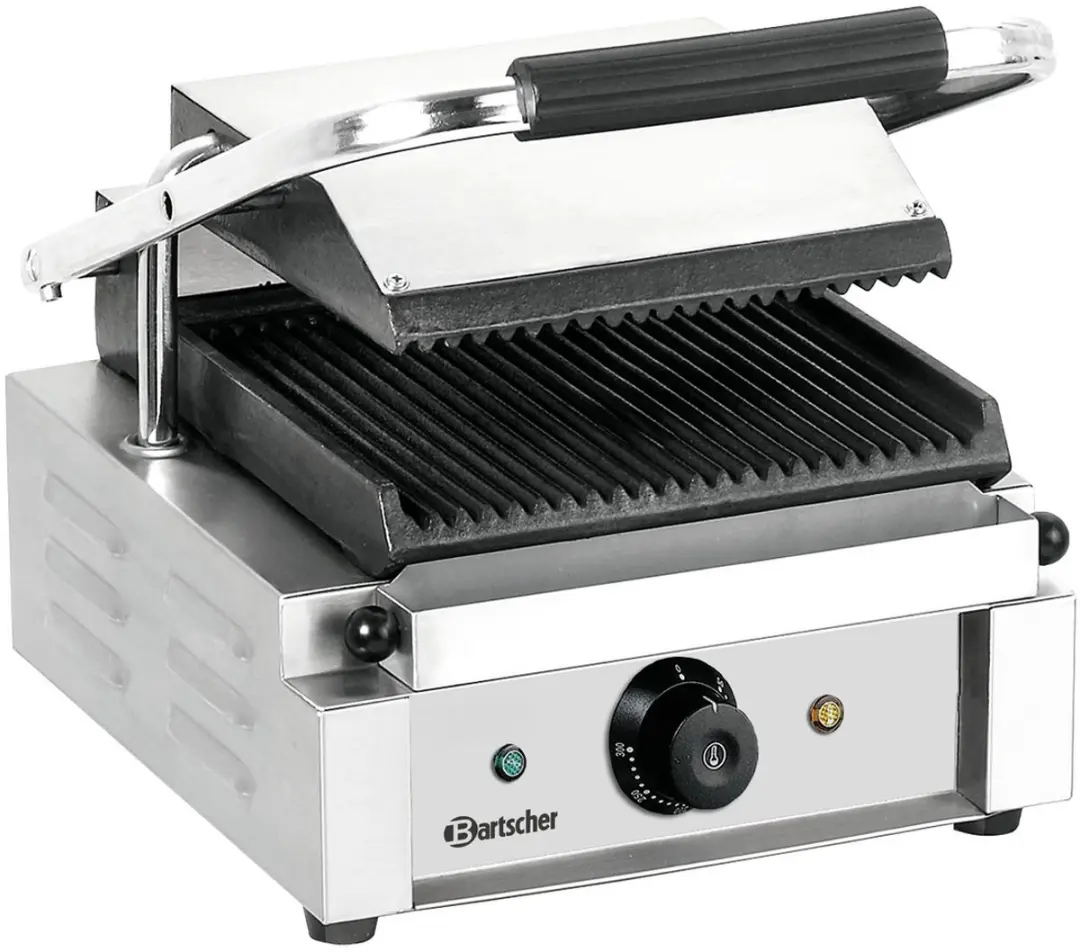 Bartscher Contactgrill A150670 1800W - 1R - Zilver