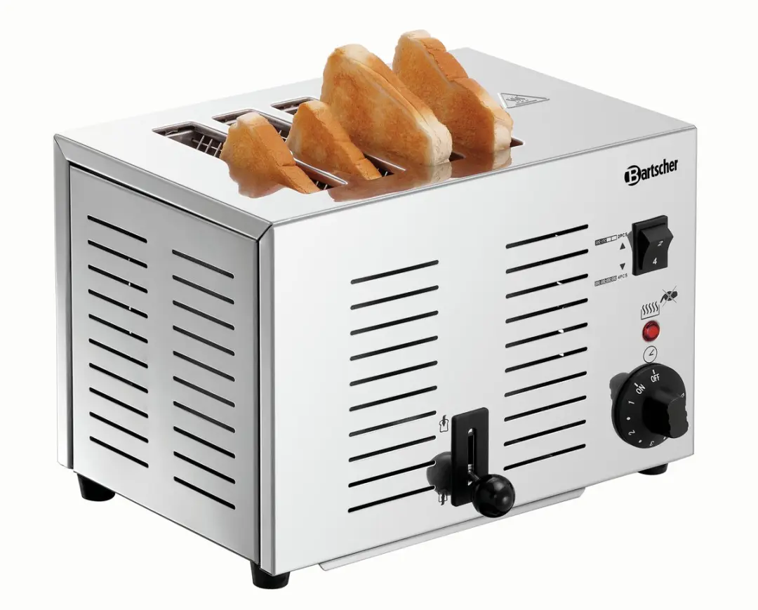 Bartscher TS40 Toaster 4-sandwich 1800W - RVS - afbeelding 6 van 6