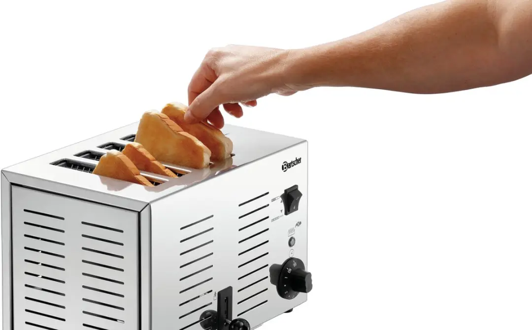 Bartscher TS40 Toaster 4-sandwich 1800W - RVS