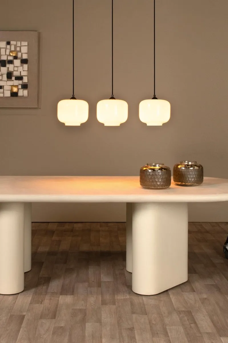 Lucide Medine Hanglamp 3xE27 - Opaal