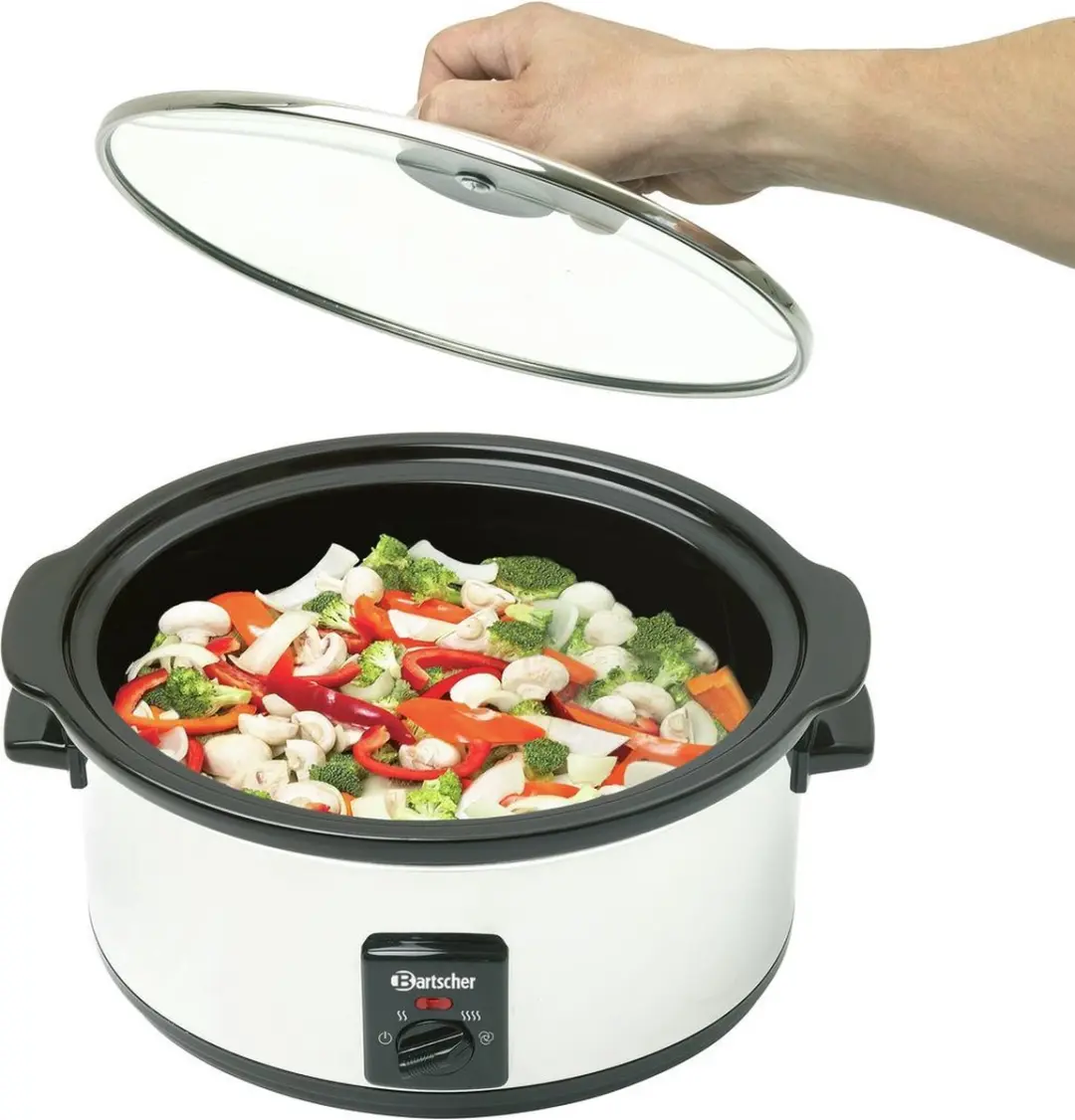 Bartscher Slowcooker 6,5L - 320W - Zilver