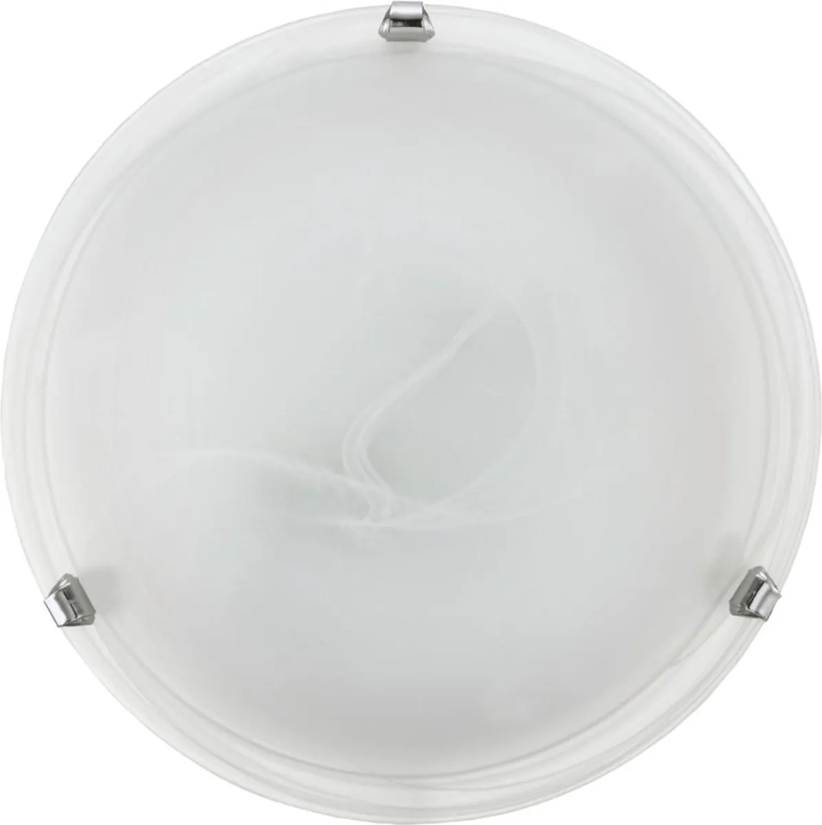 Eglo Salome Wand/Plafondlamp 2 Lichts - 40cm - Chroom/Wit - afbeelding 6 van 6