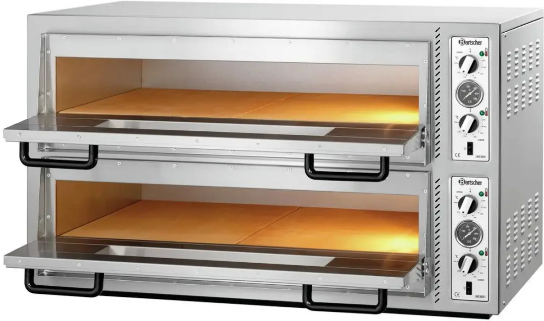 Bartscher NT 921 Dubbele Elektrische Pizzaoven 12kW - RVS
