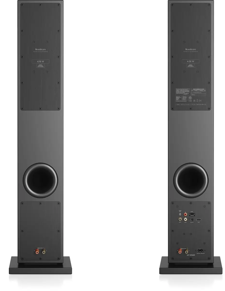 Audio Pro A38 W Actieve Luidsprekers - 2x75W - Zwart