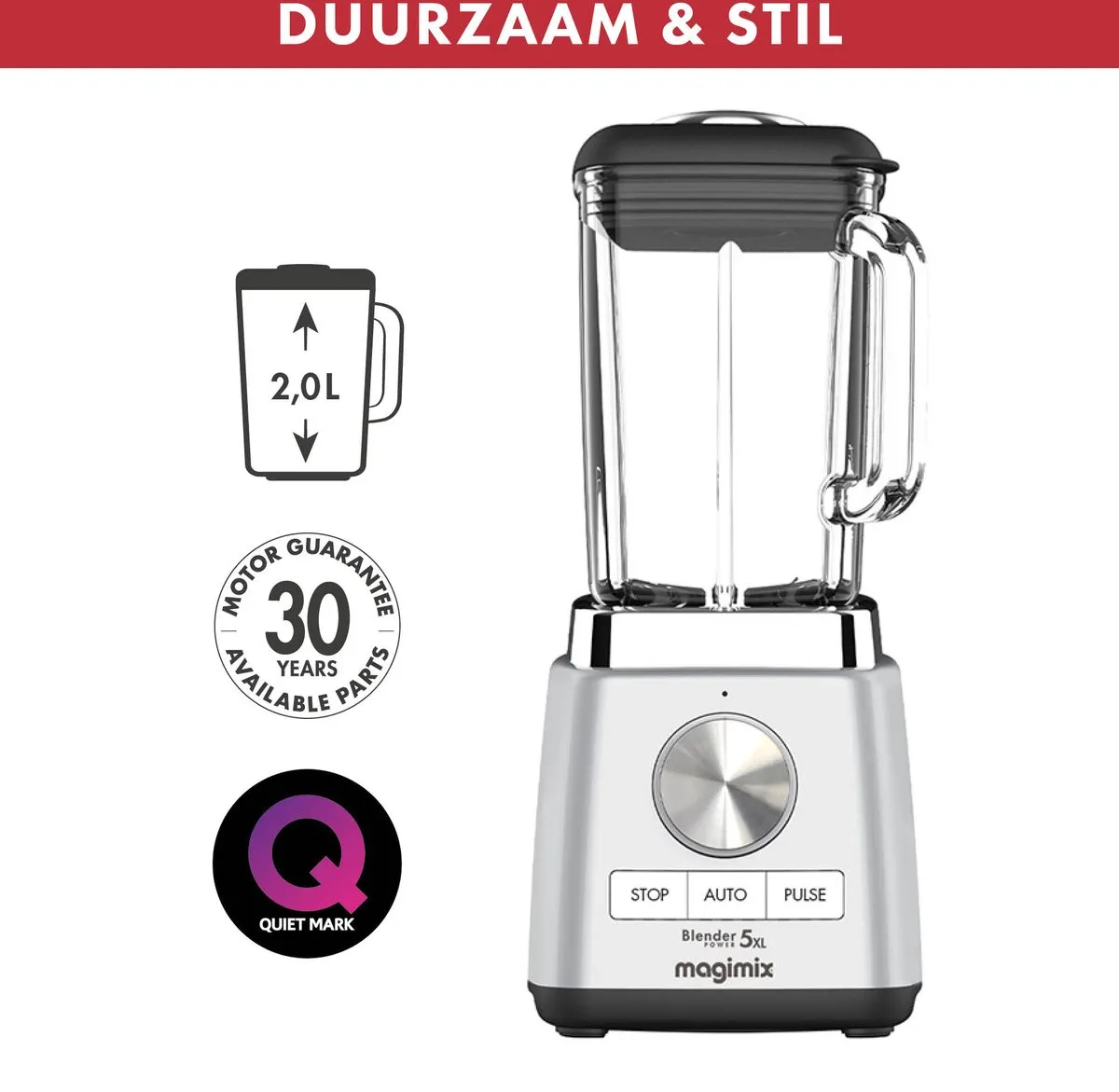 Magimix Blender Power 5 XL Blenderkan 2L - Glas