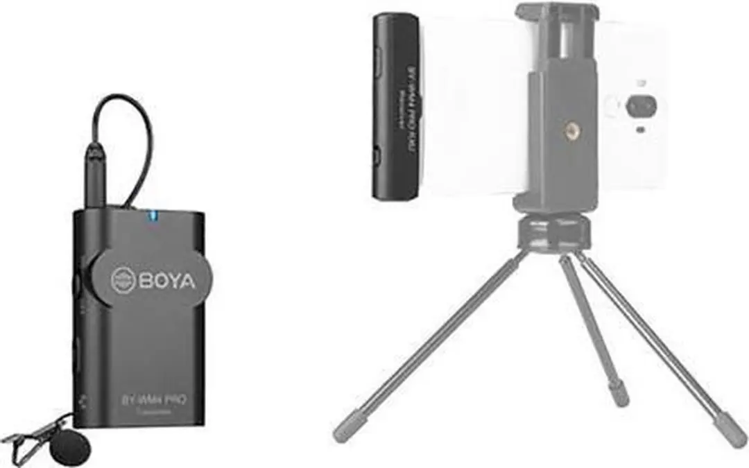 Boya BY-WM4 Pro-K5 Lavalier Microfoon 2.4GHz - Zwart