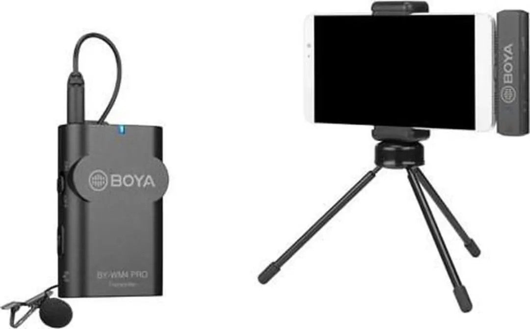 Boya BY-WM4 Pro-K5 Lavalier Microfoon 2.4GHz - Zwart