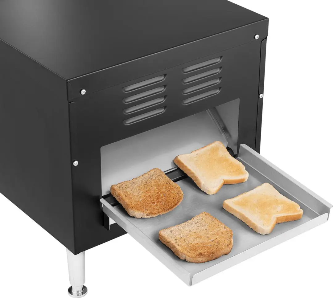 Bartscher DLT150-1 S Doorvoertoaster 150 Stuks - Zwart