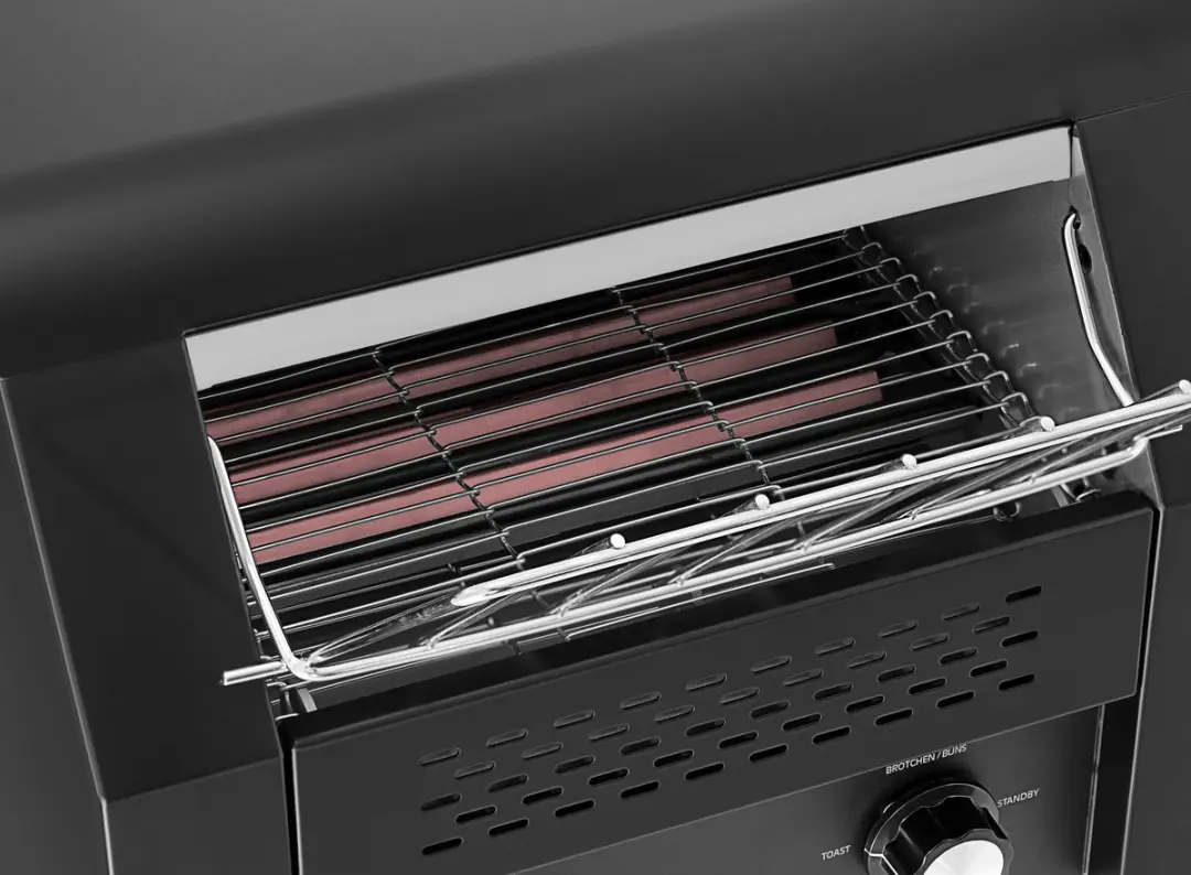 Bartscher DLT150-1 S Doorvoertoaster 150 Stuks - Zwart