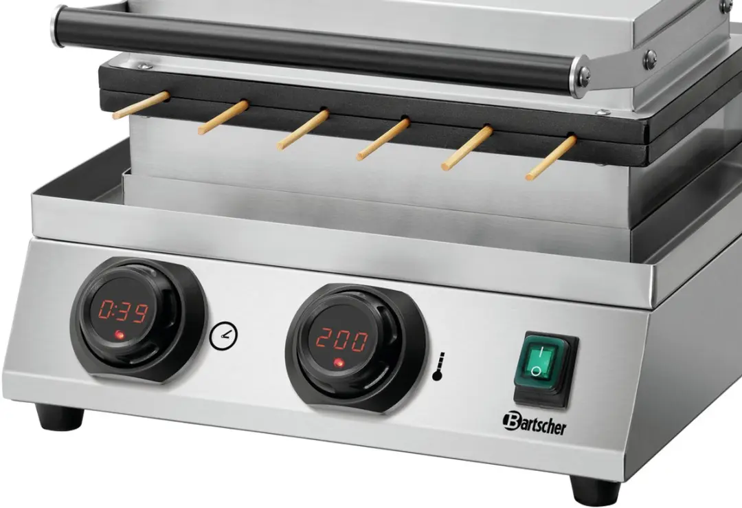 Bartscher MDI Lolly 600 Wafelijzer 1800W - 6 Stuks - Rvs