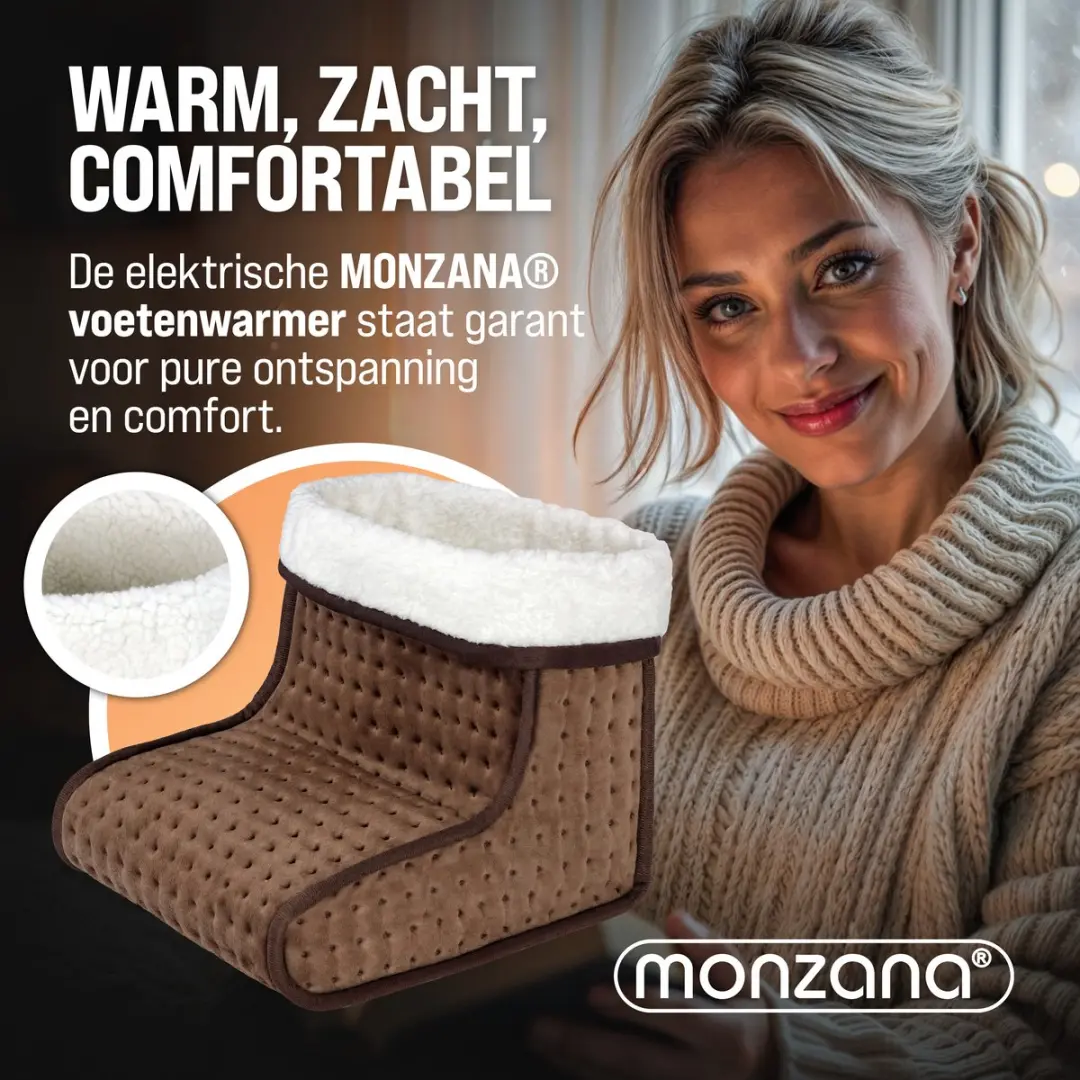 Monzana Voetenwarmer 109020 - 6 Temperatuurstanden - Bruin