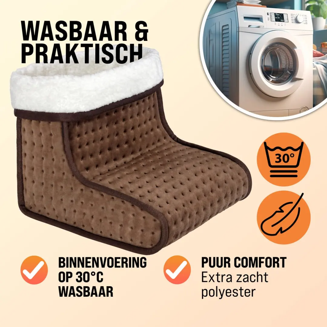 Monzana Voetenwarmer 109020 - 6 Temperatuurstanden - Bruin