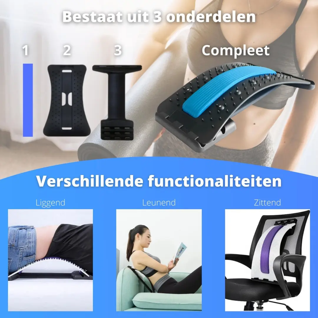 EarKings Backstretcher EKBS7509 - Verstelbaar - Blauw
