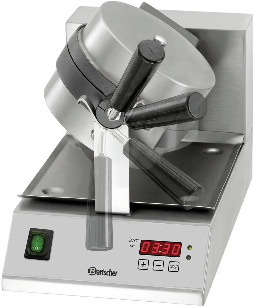 Bartscher Deluxe Wafelijzer 1KW - Rvs - 1 Wafel