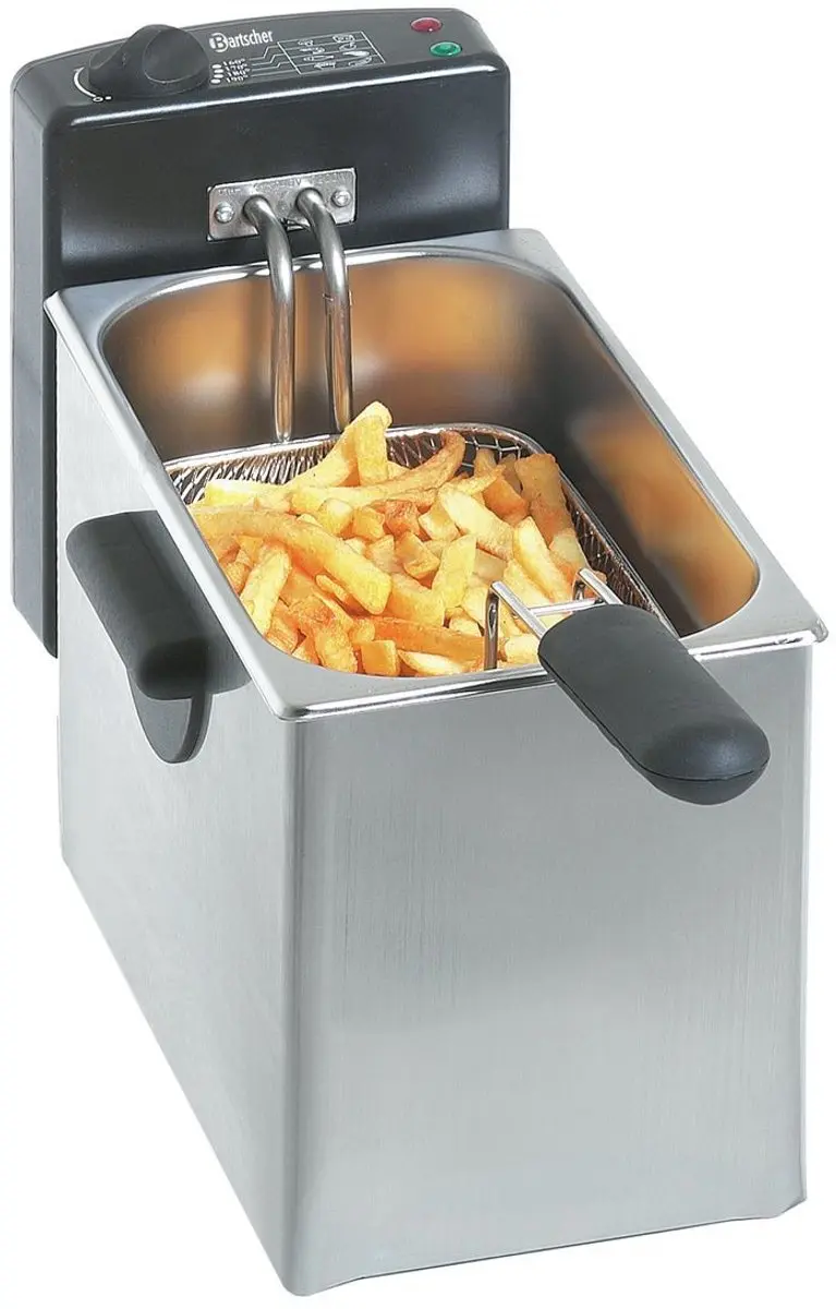 Bartscher MINI II Elektrische Friteuse 2200W 4L - Zilvergrijs