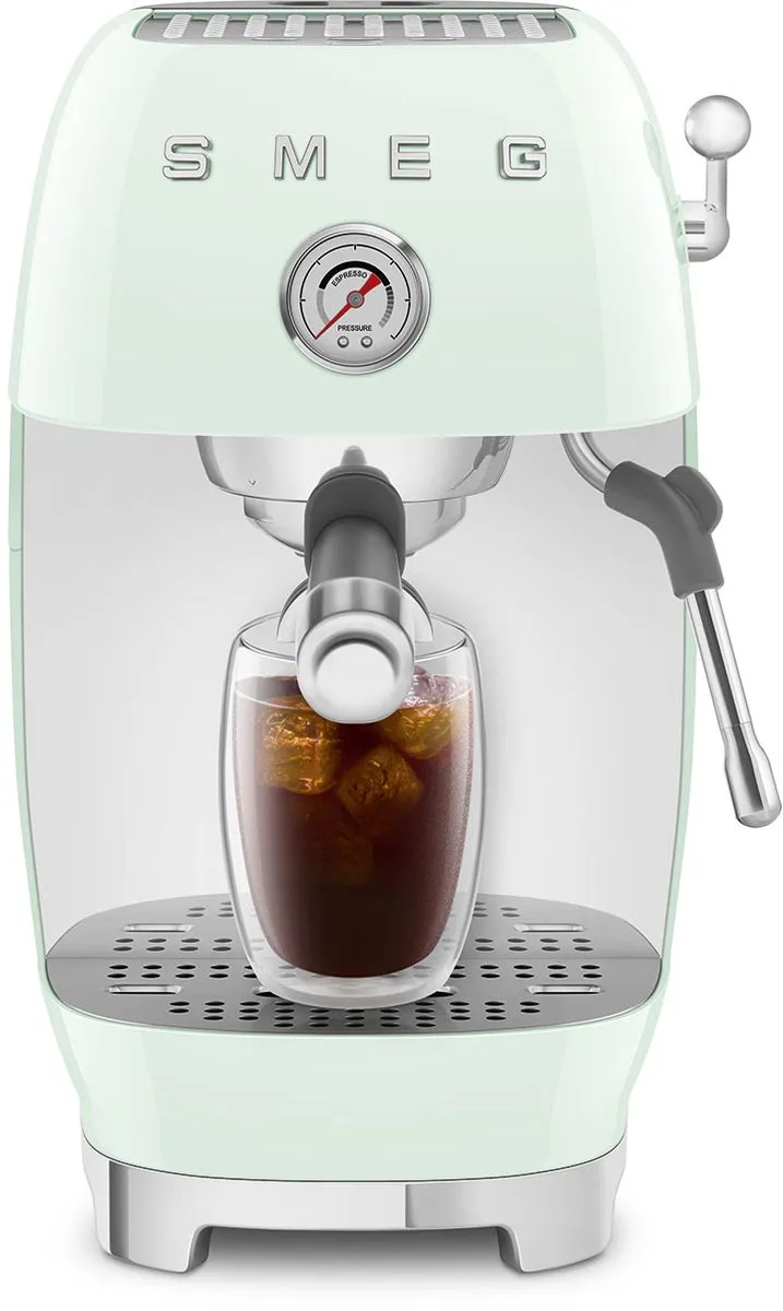 Smeg ECF03PGEU Handmatige Espressomachine - Watergroen - afbeelding 6 van 6