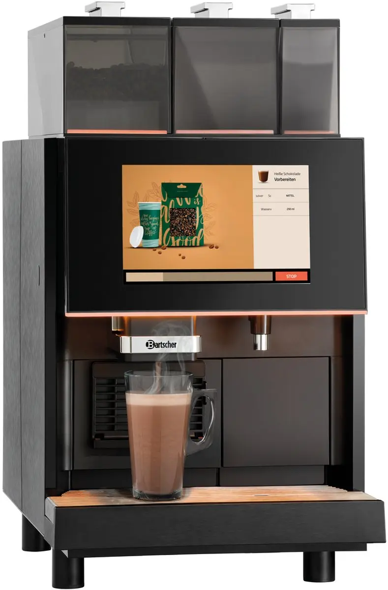 Bartscher KV2 Topping Volautomatisch Koffiezetapparaat - 120 Kopjes - 4L - 2500W - Zwart - afbeelding 6 van 6