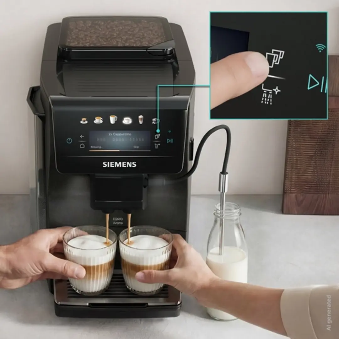 Siemens EQ600 iAroma Espresso Volautomaat TP603E08 - 2 Kopjes