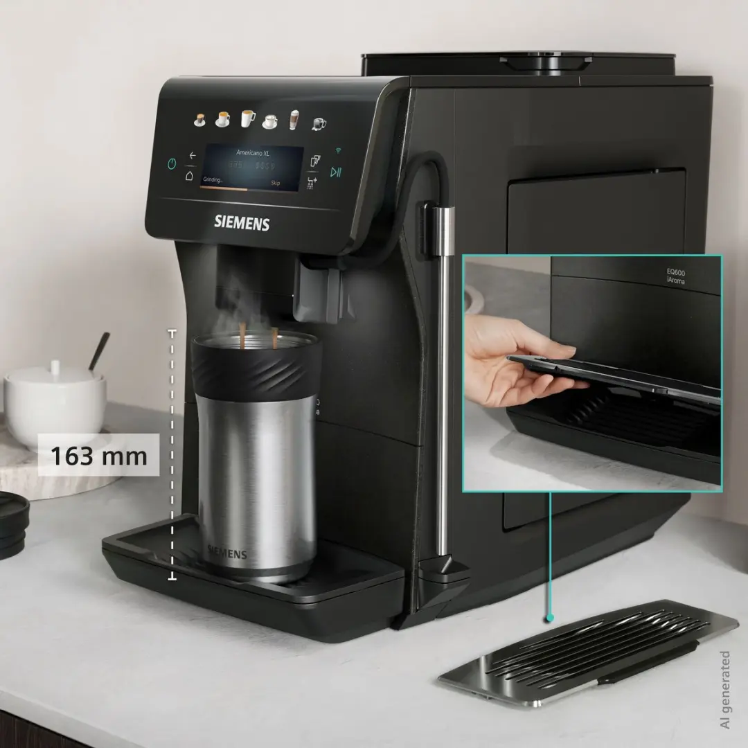 Siemens EQ600 iAroma Espresso Volautomaat TP603E08 - 2 Kopjes