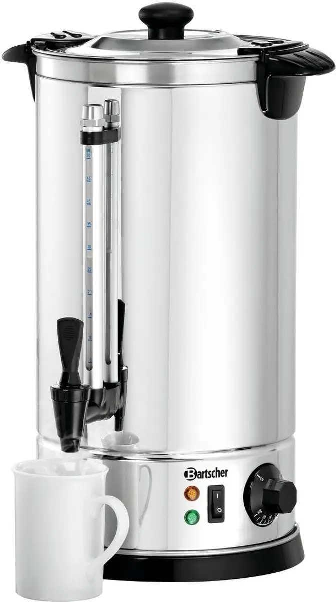 Bartscher HT200069 Tafel Heetwater Dispenser 8,5L - 1600W - RVS