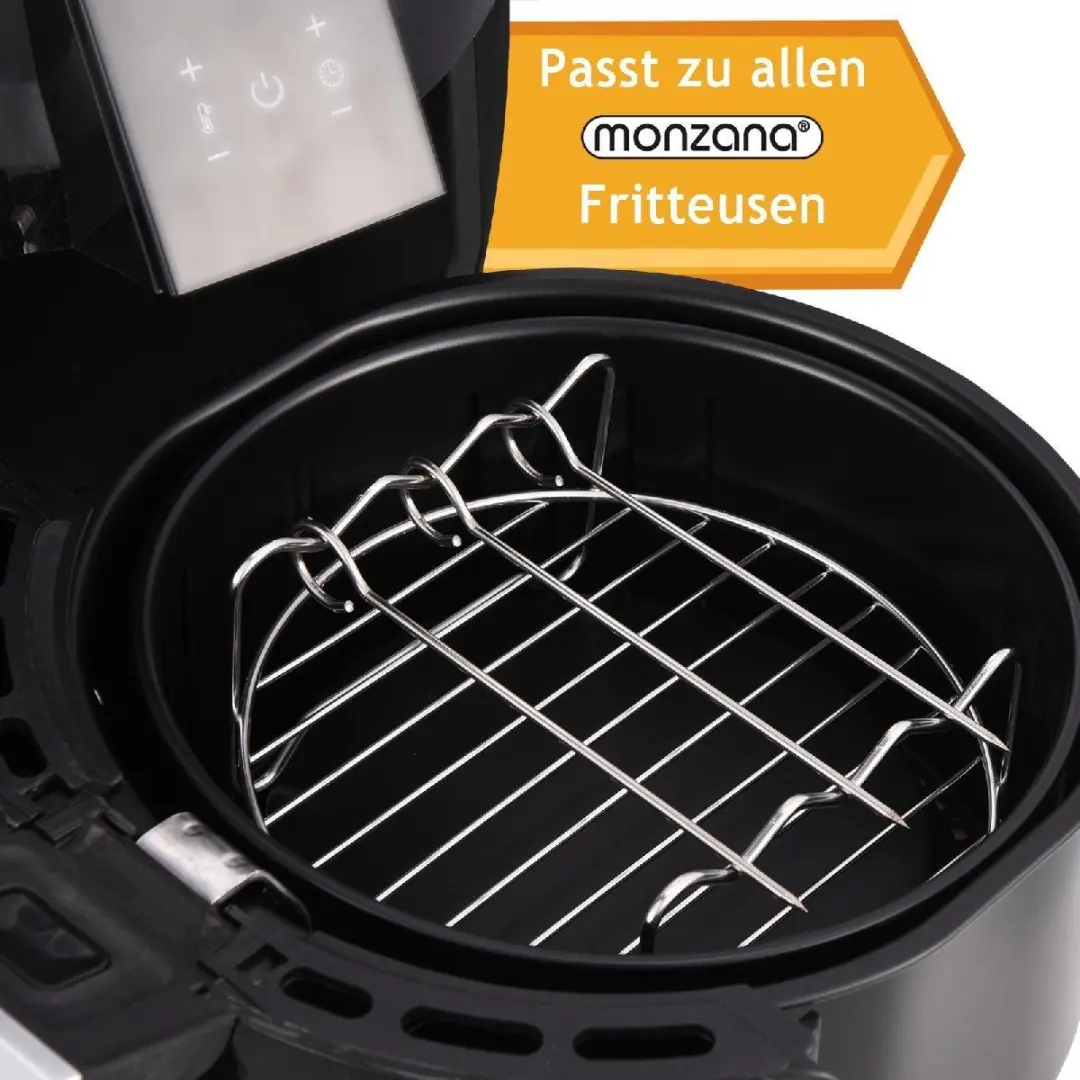 Monzana 106201 Heteluchtfriteuse Accessoires Set 8-delig - Zwart