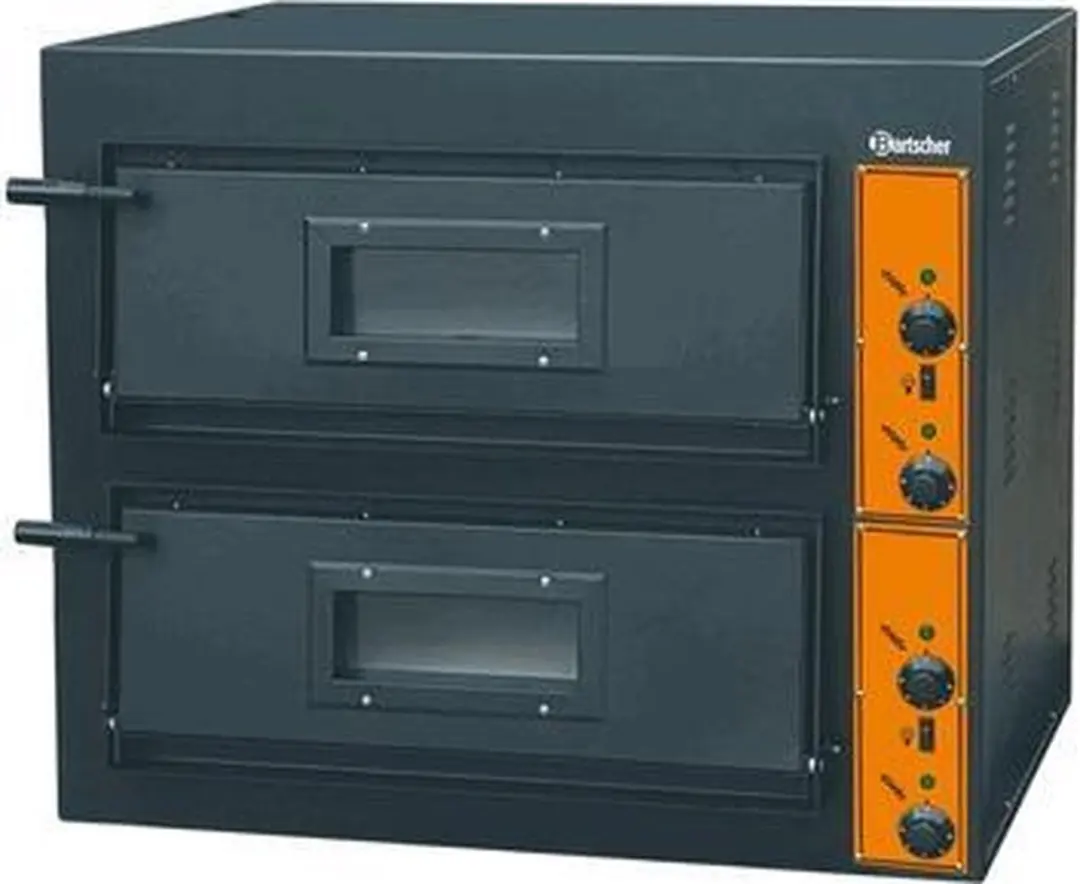 Bartscher CT200 Elektrische Pizzaoven - 2x Ø300mm - 84kW - RVS