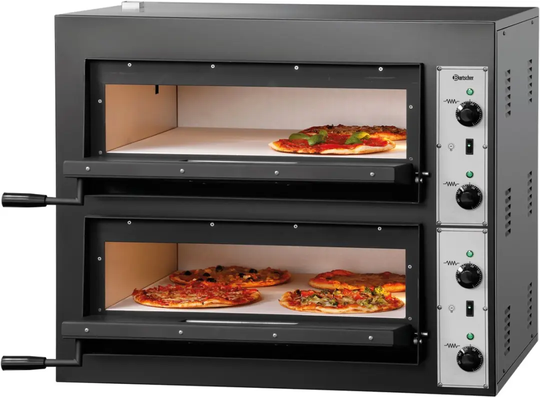 Bartscher CT200 Elektrische Pizzaoven - 2x Ø300mm - 84kW - RVS