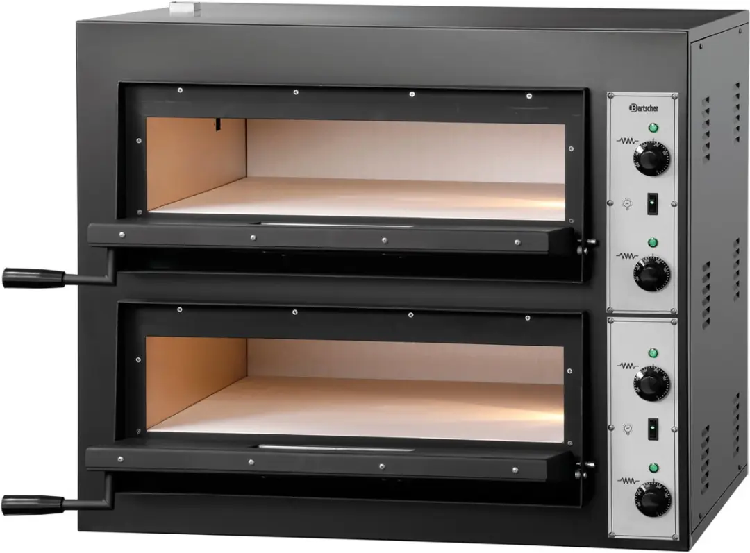Bartscher CT200 Elektrische Pizzaoven - 2x Ø300mm - 84kW - RVS