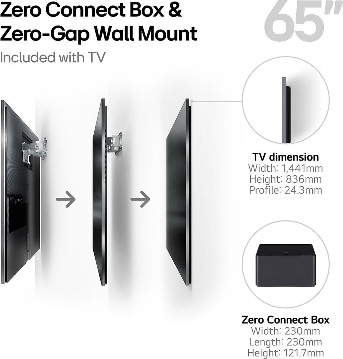 LG M4 OLED65M49LA - 65 inch - 4K MLA OLED - 2024