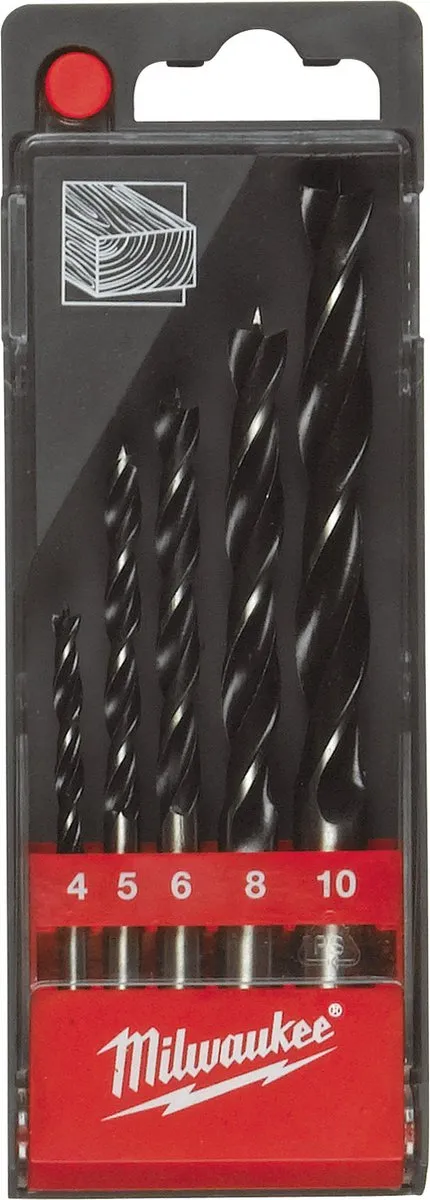 Milwaukee 4932352465 Houtborenset 5-delig