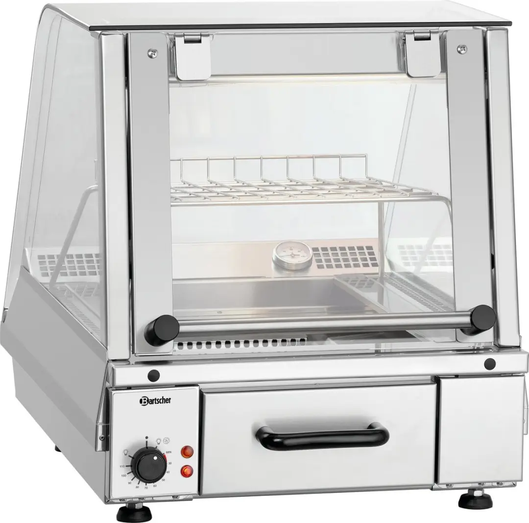 Bartscher Warmhoudvitrine GN1110-R 1650W - Zilver